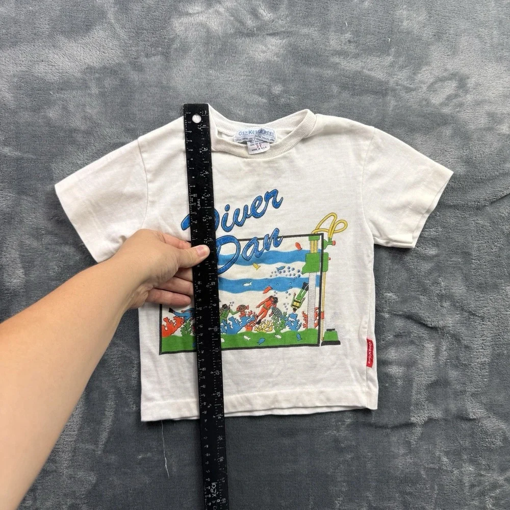 Vintage Diver Dan Children's Ocean Theme Shirt Osh Kosh 80's size 3T
